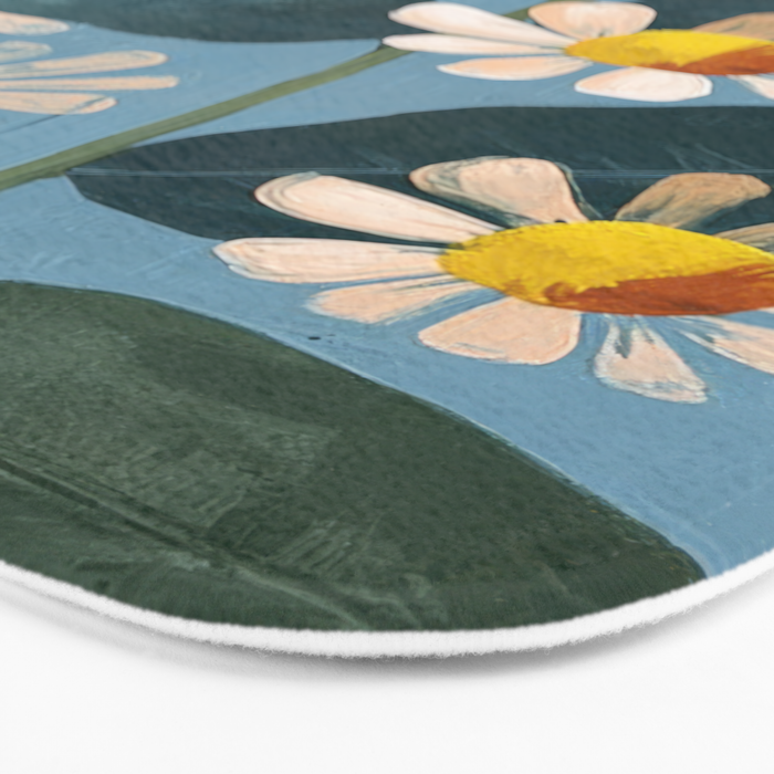 Daisy Flower Painting Bath Mat Gallery Image 3
