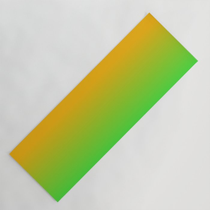 Ombre Color Orange Green Shade  Yoga Mat Gallery Image 1