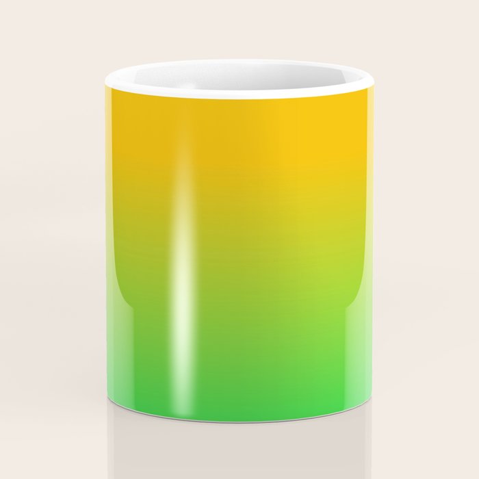 Ombre Color Orange Green Shade  Coffee Mug Gallery Image 4