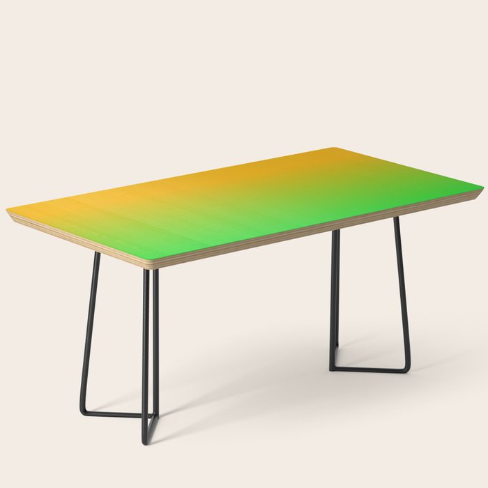 Ombre Color Orange Green Shade  Coffee Table Gallery Image 1