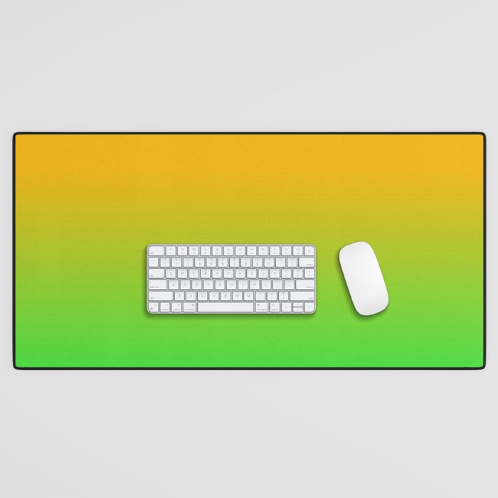 Ombre Color Orange Green Shade  Desk Mat Gallery Image 1