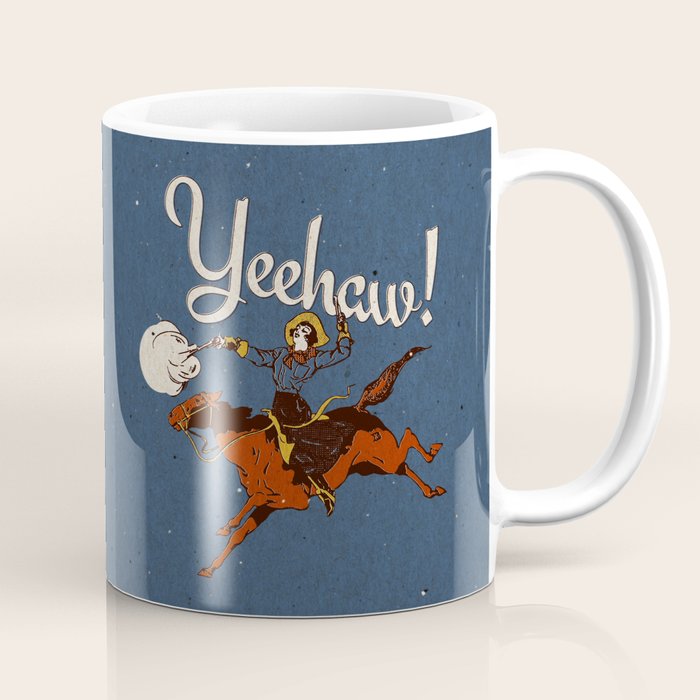 Yeehaw! Blue Coffee Mug Gallery Image 1