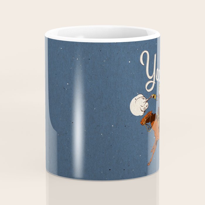 Yeehaw! Blue Coffee Mug Gallery Image 4