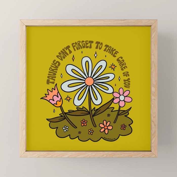 Taurus Flower Mini Art Print Gallery Image 1