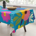 Indigo Blossom Tablecloth Gallery Image 3