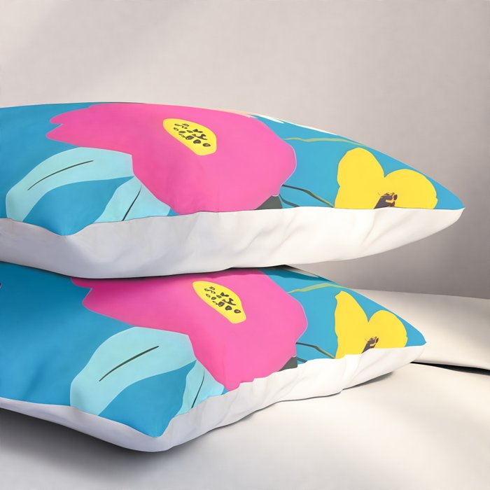 Indigo Blossom Pillow Sham Gallery Image 3