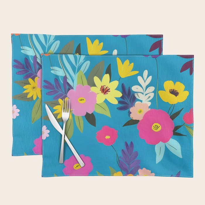 Indigo Blossom Placemat Gallery Image 1