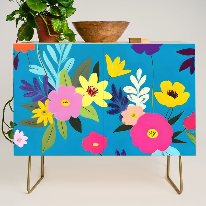 Indigo Blossom Credenza Gallery Image 1