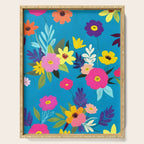 Indigo Blossom Serving Tray Gallery Image 1