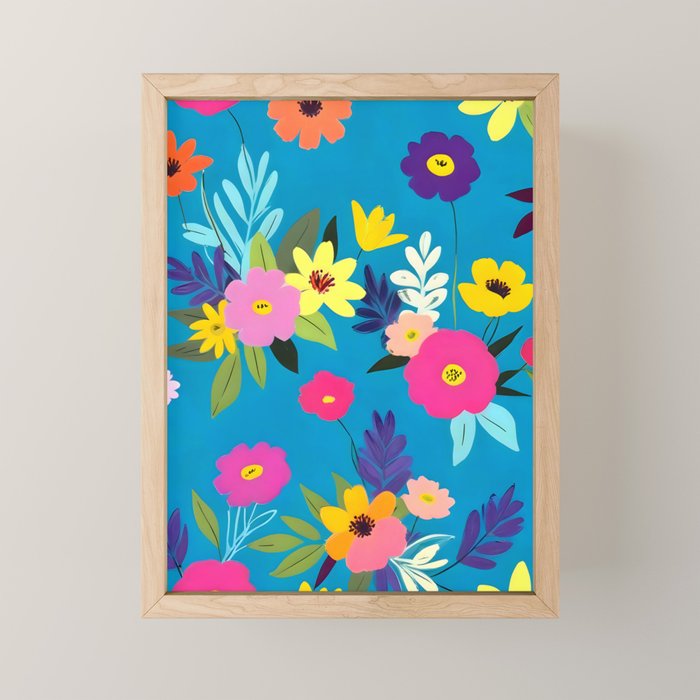 Indigo Blossom Mini Art Print Gallery Image 1