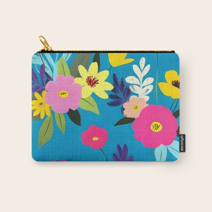 Indigo Blossom Carry All Pouch Gallery Image 1