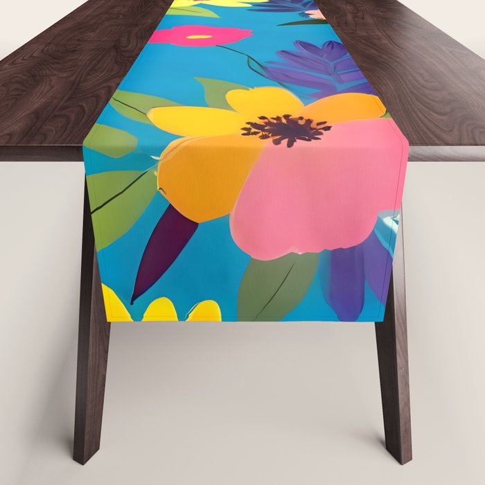 Indigo Blossom Table Runner Gallery Image 1