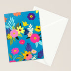 Indigo Blossom Stationery Card Gallery Image 2