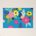 Indigo Blossom Welcome Mat Gallery Image 1