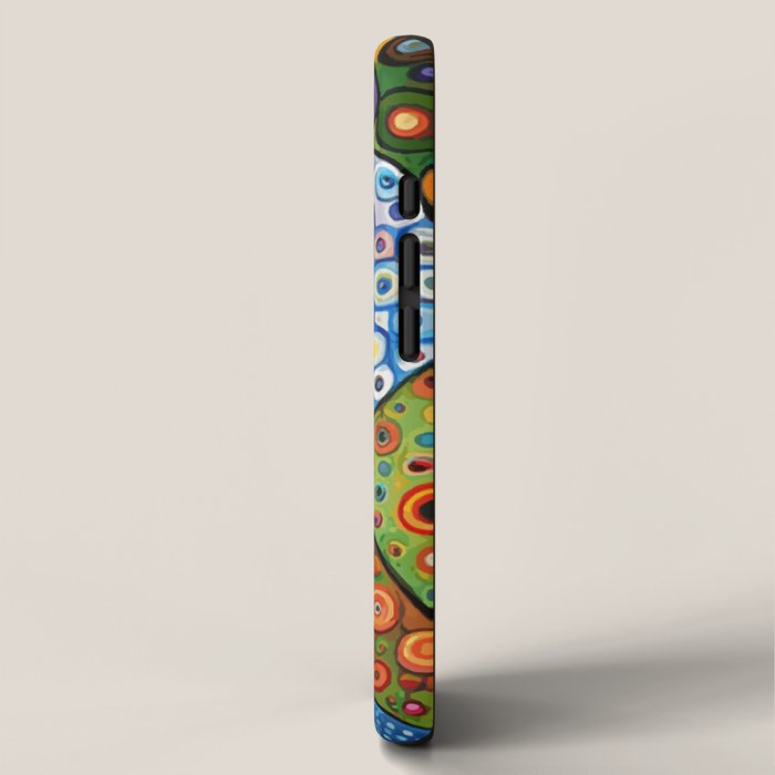 Colorful Flowers in a Green Vase iPhone Case Gallery Image 2