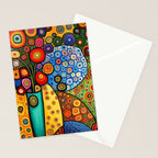 Colorful Flowers in a Green Vase Stationery Card Gallery Image 2