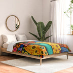 Colorful Flowers in a Green Vase Comforter Gallery Image 2