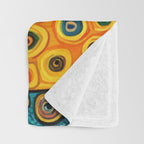 Colorful Flowers in a Green Vase Throw Blanket Gallery Image 3