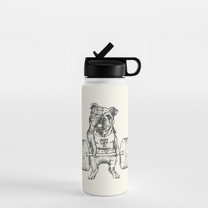 English Bulldog Lift Water Bottle Gallery Image 1