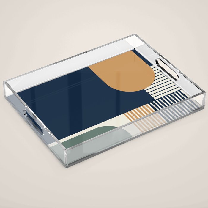 Cool Color Pallette Pattern Acrylic Tray Gallery Image 1