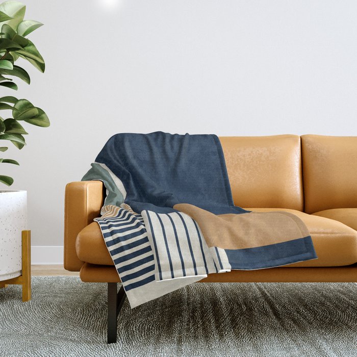 Cool Color Pallette Pattern Throw Blanket Gallery Image 1