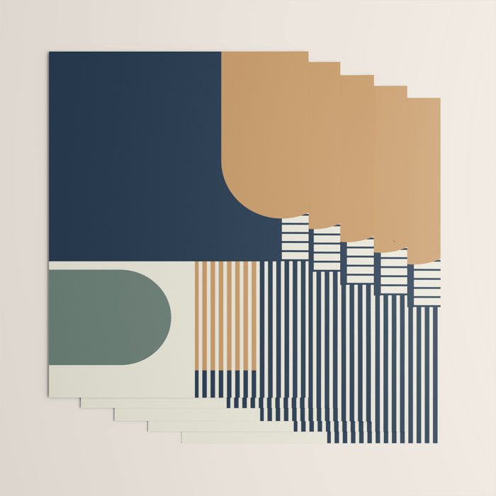 Cool Color Pallette Pattern Wrapping Paper Gallery Image 3