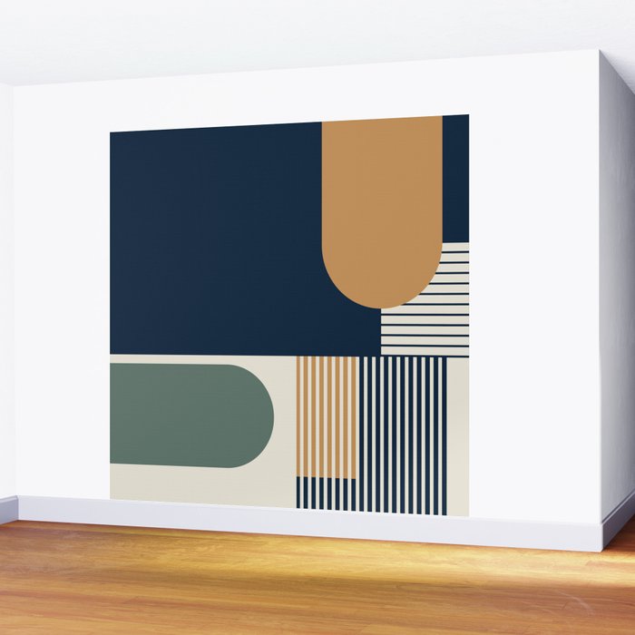 Cool Color Pallette Pattern Wall Mural Gallery Image 2