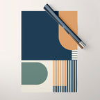 Cool Color Pallette Pattern Wrapping Paper Gallery Image 1