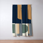 Cool Color Pallette Pattern Window Curtain Gallery Image 3