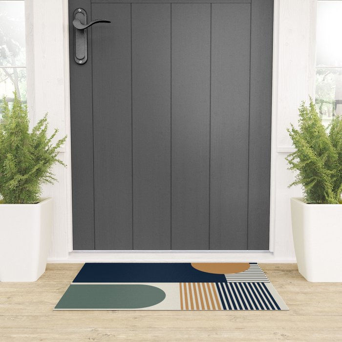 Cool Color Pallette Pattern Welcome Mat Gallery Image 3