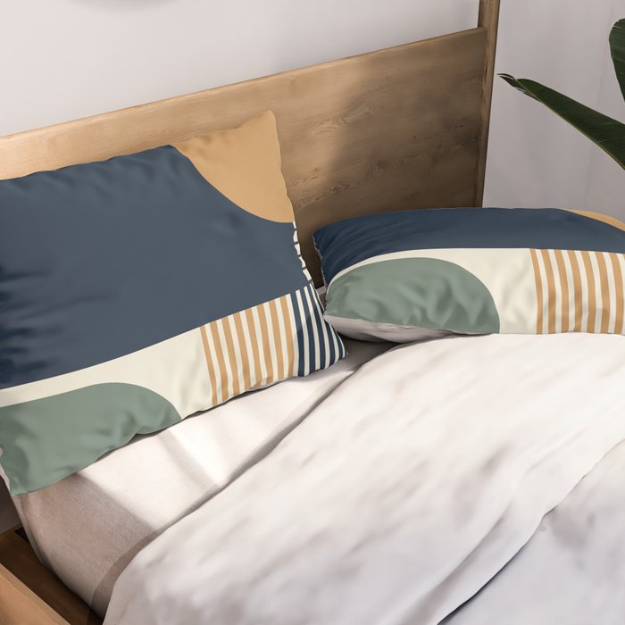 Cool Color Pallette Pattern Pillow Sham Gallery Image 2