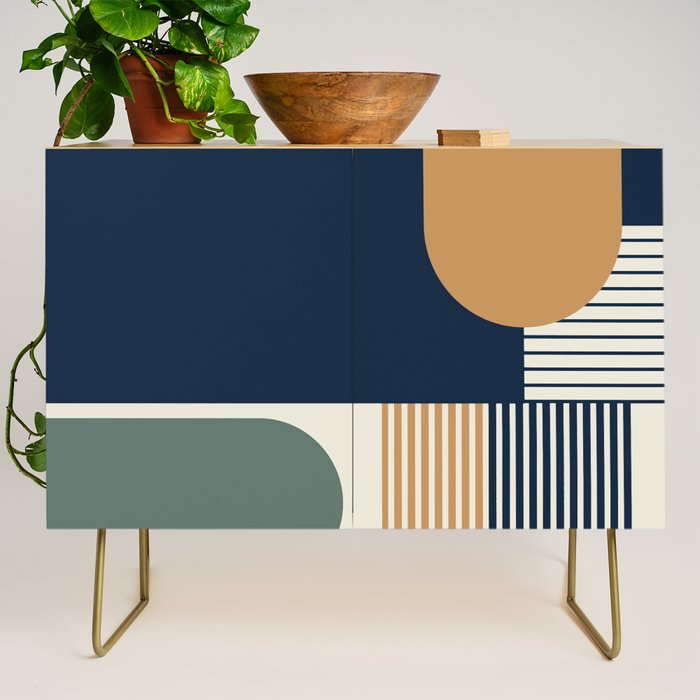 Cool Color Pallette Pattern Credenza Gallery Image 1