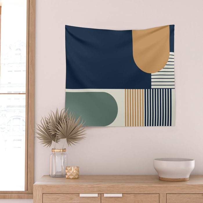Cool Color Pallette Pattern Wall Tapestry Gallery Image 2