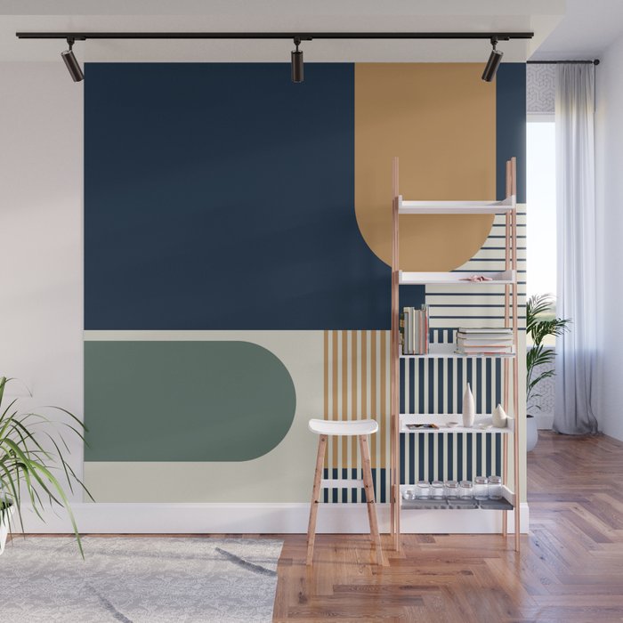 Cool Color Pallette Pattern Wall Mural Gallery Image 1