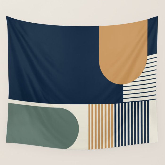 Cool Color Pallette Pattern Wall Tapestry Gallery Image 4