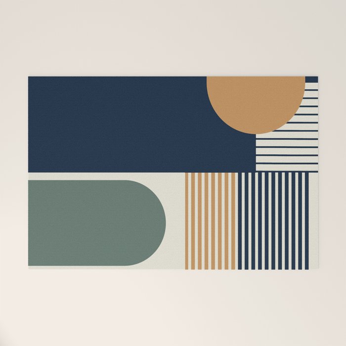 Cool Color Pallette Pattern Welcome Mat Gallery Image 1