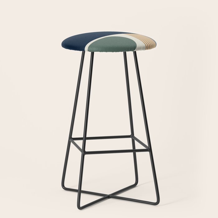 Cool Color Pallette Pattern Stool Gallery Image 1