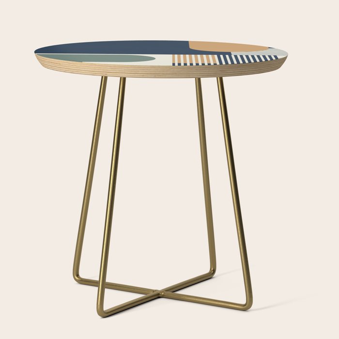 Cool Color Pallette Pattern Side Table Gallery Image 1