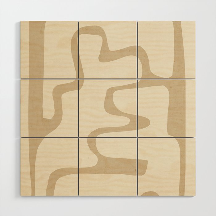 Modern Abstract Shapes 20 Wood Wall Art Gallery Image 1