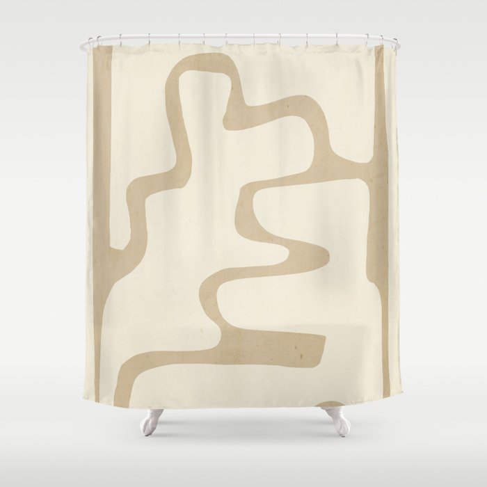 Modern Abstract Shapes 20 Shower Curtain Gallery Image 1