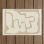 Modern Abstract Shapes 20 Outdoor Rug Gallery Image 1
