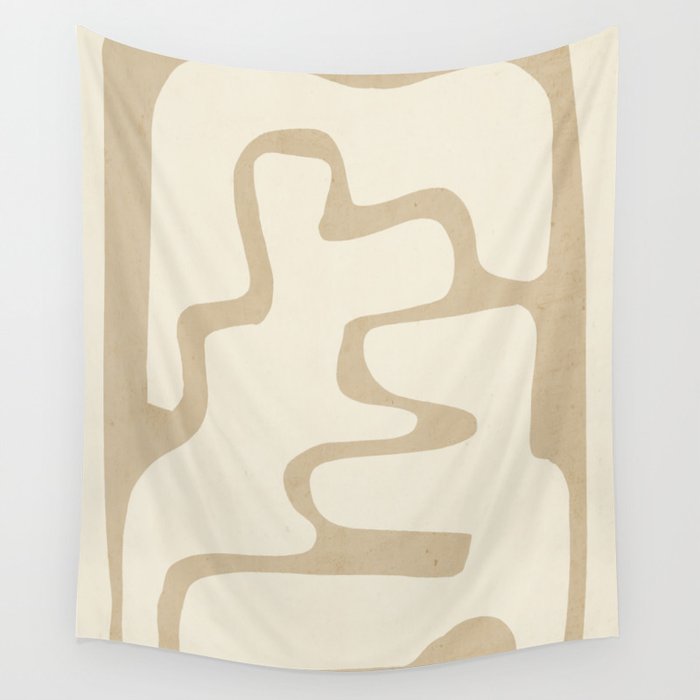 Modern Abstract Shapes 20 Wall Tapestry Gallery Image 4
