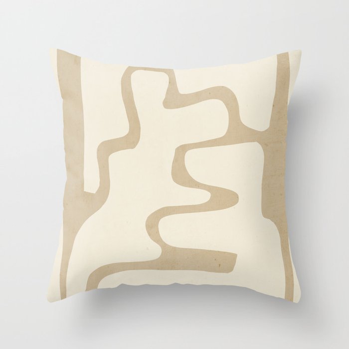 Modern Abstract Shapes 20 Throw Pillow Gallery Image 6