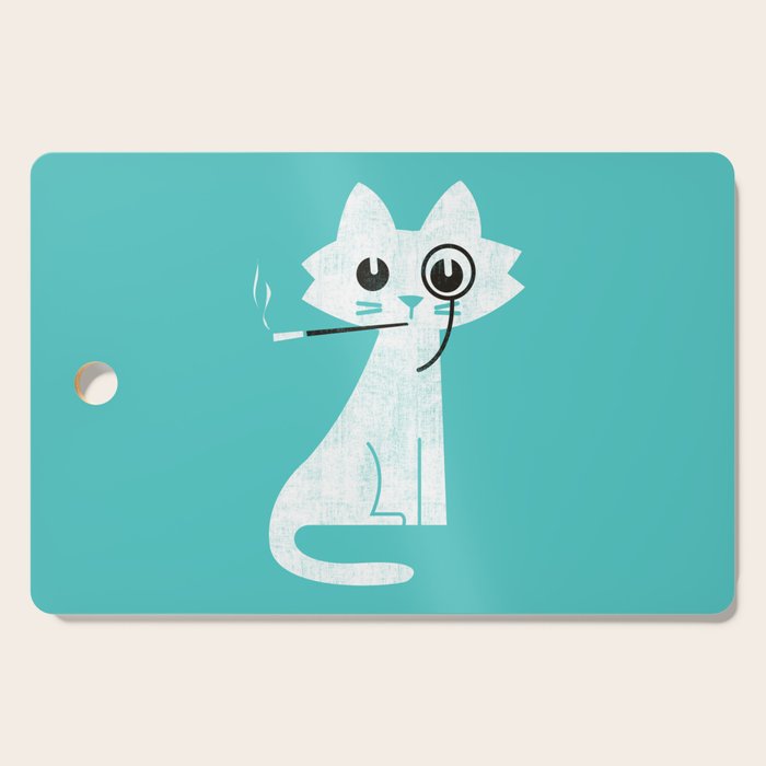 Mark - fancy cat Cutting Board Gallery Image 1