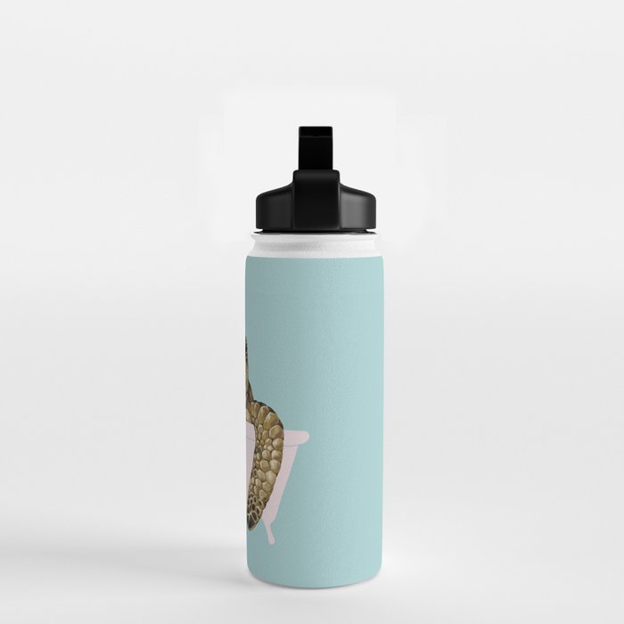 Sea Turtle in Bathtub in Blue Water Bottle Gallery Image 2