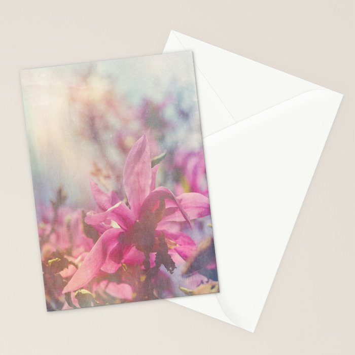 Her Heart Bloomed with Love in the Spring Stationery Card Gallery Image 2