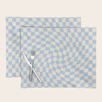 Check - Baby Blue Twist â Checkerboard Print Placemat Gallery Image 1