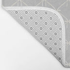 Bows & Ribbons Pattern LX Light Grey Bath Mat Gallery Image 2
