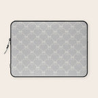 Bows & Ribbons Pattern LX Light Grey Laptop Sleeve Gallery Image 1