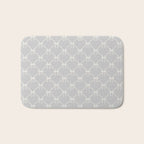 Bows & Ribbons Pattern LX Light Grey Bath Mat Gallery Image 1